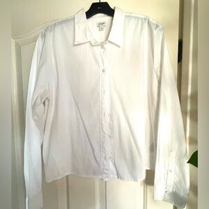 Like New J. Crew Factory Classic White Button Down Shirt